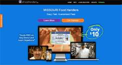 Desktop Screenshot of mofoodhandlers.com