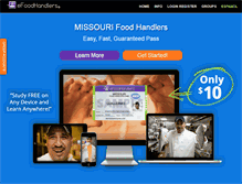 Tablet Screenshot of mofoodhandlers.com